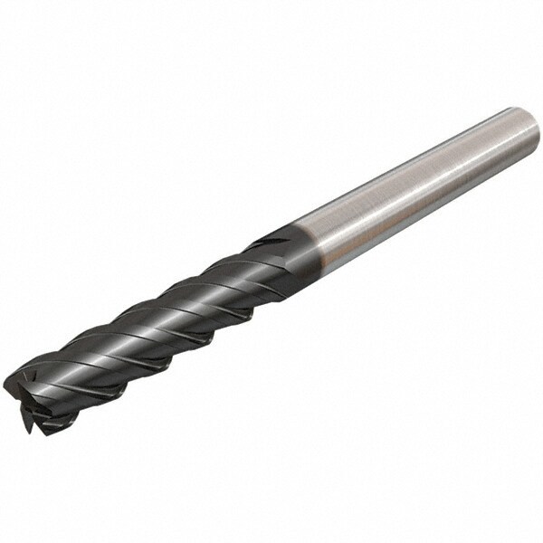 Square End Mill: 0.7874'' Dia, 2.3622'' LOC, 6 Flutes, Solid Carbide