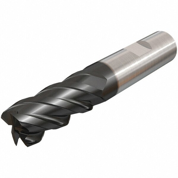 Square End Mill: 0.1575'' Dia, 0.4724'' LOC, 4 Flutes, Solid Carbide