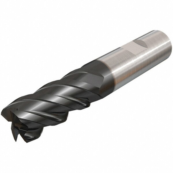 Square End Mill: 0.7874'' Dia, 1.4961'' LOC, 4 Flutes, Solid Carbide