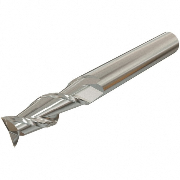 Square End Mill: 0.4724'' Dia, 0.9843'' LOC, 2 Flutes, Solid Carbide