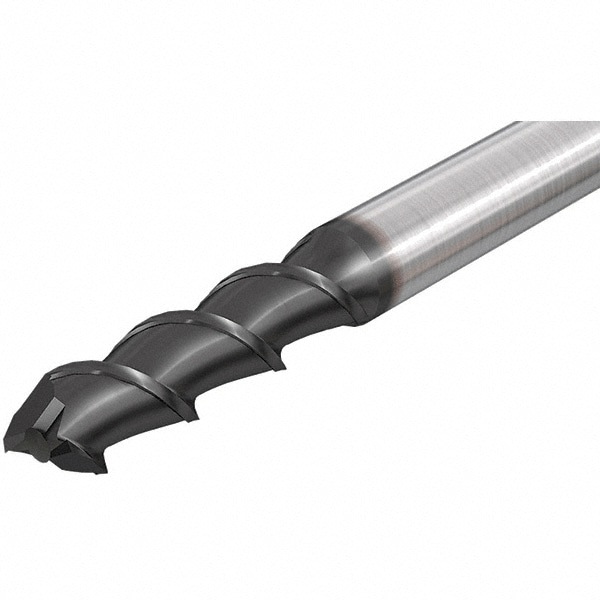 Square End Mill: 0.4724'' Dia, 0.9843'' LOC, 2 Flutes, Solid Carbide