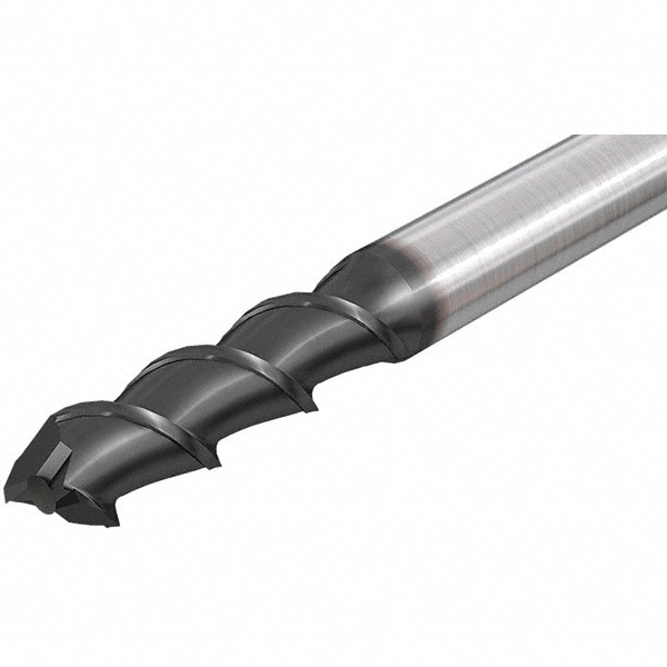 Square End Mill: 0.9843'' Dia, 1.7717'' LOC, 2 Flutes, Solid Carbide