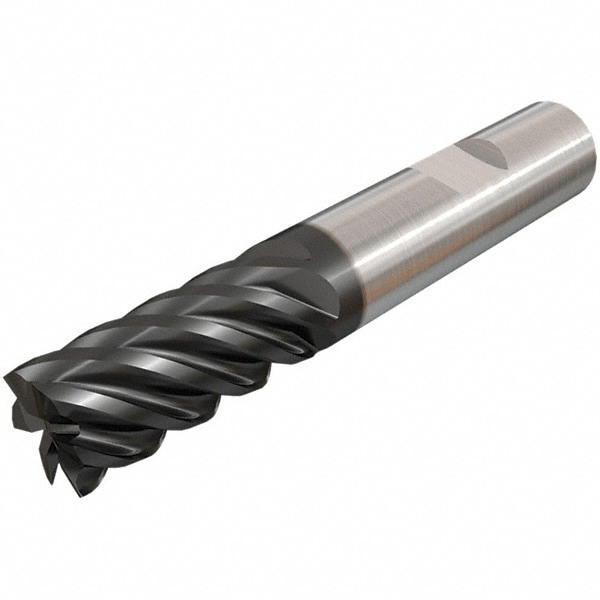 Square End Mill: 0.7874'' Dia, 1.4961'' LOC, 6 Flutes, Solid Carbide