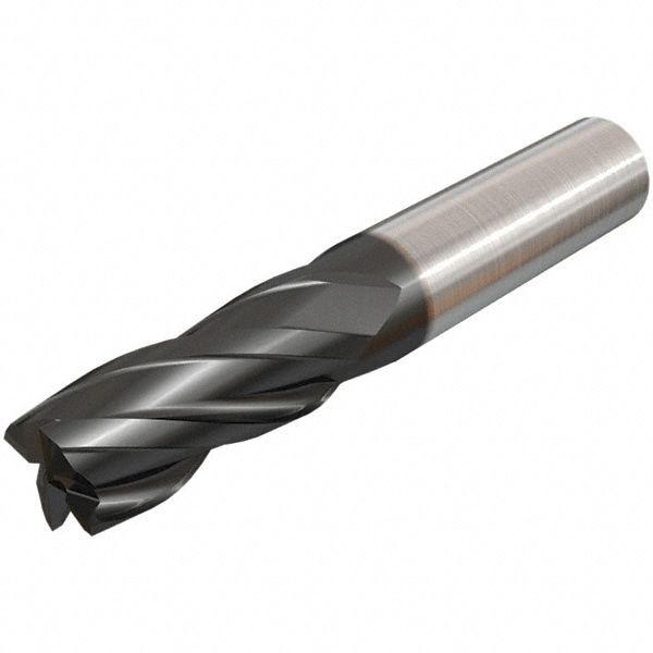 Square End Mill: 0.2953'' Dia, 0.7874'' LOC, 4 Flutes, Solid Carbide