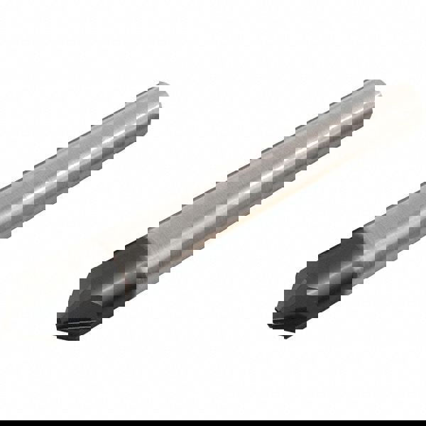Chamfer Mill: 2 mm Dia, 4 Flutes, Solid Carbide