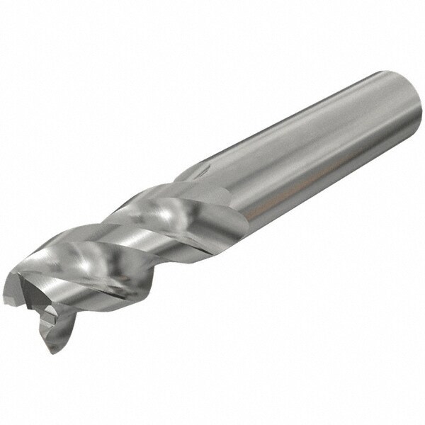 Square End Mill: 0.5512'' Dia, 1.1811'' LOC, 3 Flutes, Solid Carbide