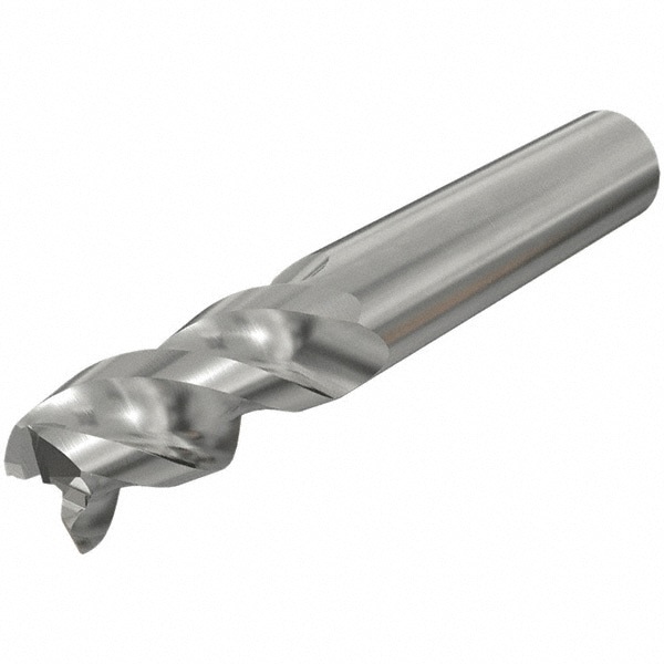 Square End Mill: 0.4724'' Dia, 0.9843'' LOC, 3 Flutes, Solid Carbide
