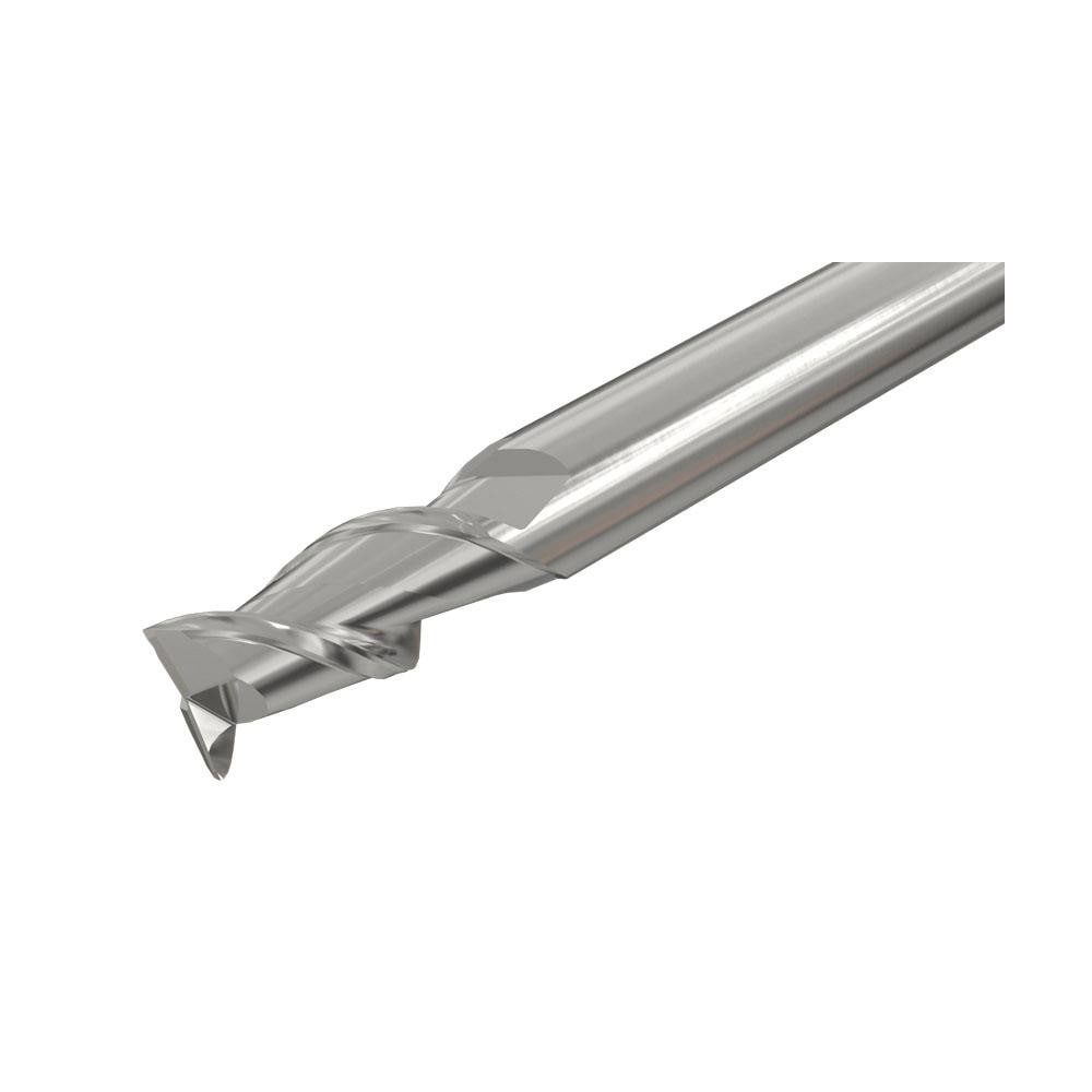 Square End Mill: 1'' Dia, 1-1/2'' LOC, 1'' Shank Dia, 5'' OAL, 2 Flutes, Solid Carbide