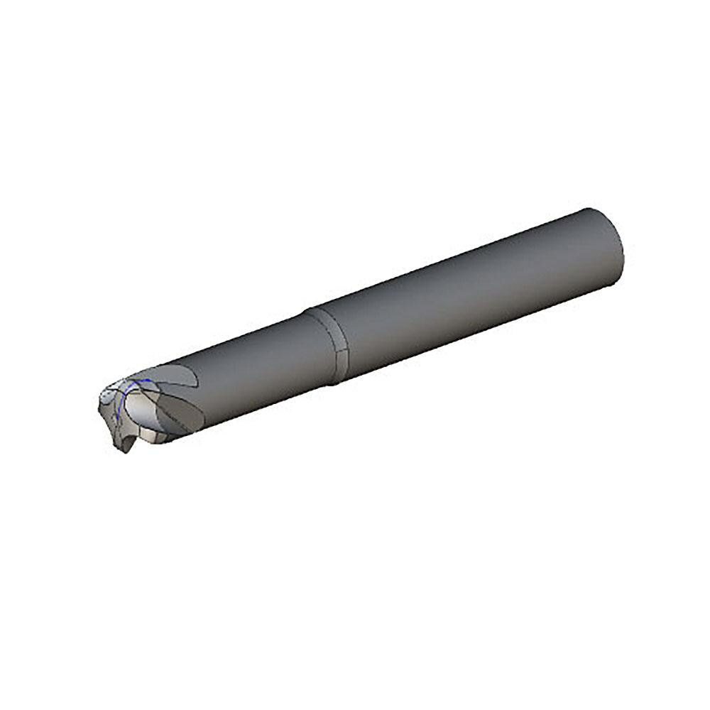 Corner Radius End Mill: 8 mm Dia, 0.4 mm LOC, 1.62 mm Radius, 4 Flutes, Solid Carbide