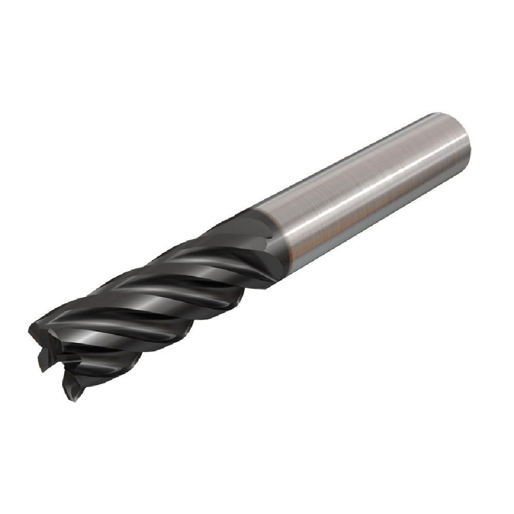 Corner Chamfer End Mill: 16 mm Dia, 40 mm LOC, 5 Flutes, 0.5 mm Chamfer Width, Solid Carbide