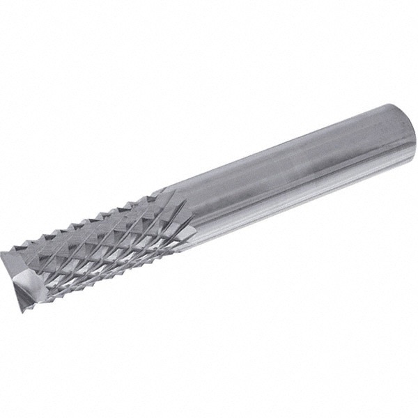 Diamond Pattern Router Bit: 3 mm Dia, 3 mm Shank Dia, End Mill