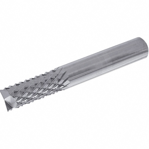 Diamond Pattern Router Bit: 8 mm Dia, 8 mm Shank Dia, End Mill