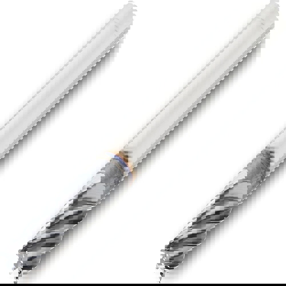 Corner Radius End Mill: 6 mm Dia, 13 mm LOC, 0.2 mm Radius, 5 Flutes, Solid Carbide