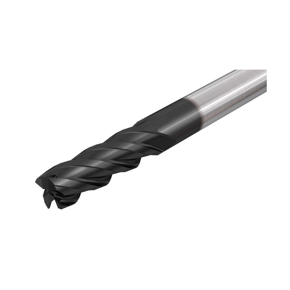 Square End Mill: 1/4'' Dia, 1/2'' LOC, 1/4'' Shank Dia, 2-1/2'' OAL, 4 Flutes, Solid Carbide