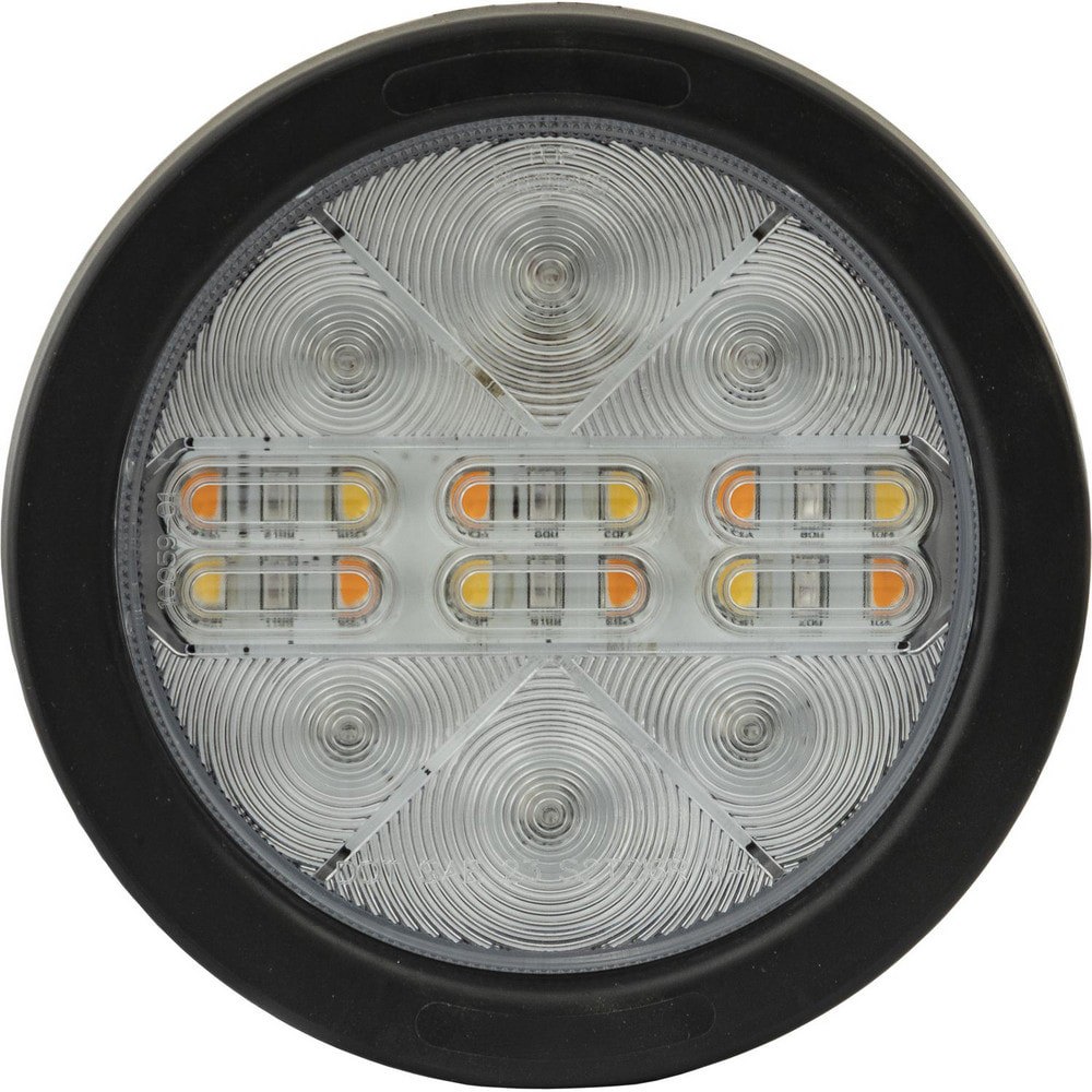 Towing Lights; Type: LED ; Color: Amber; Red ; Length (Inch): 4 ; Width (Inch): 4 ; Voltage: 12-24V ; Material: Aluminum; Polycarbonate