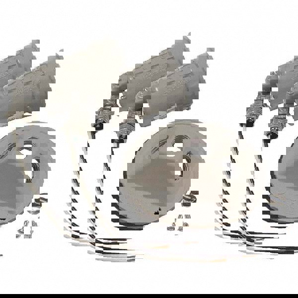 Weatherproof Box Covers; Electrical Box Shape: Round; Number Of Outlets: 3; Resistance Features: Non-Corrosive; Housing Material: Aluminum; Finish: Powder Coat Finish; Overall Length: 3.3360 in; Recommended Environment: Wet Location; Overall Width: 8 in;