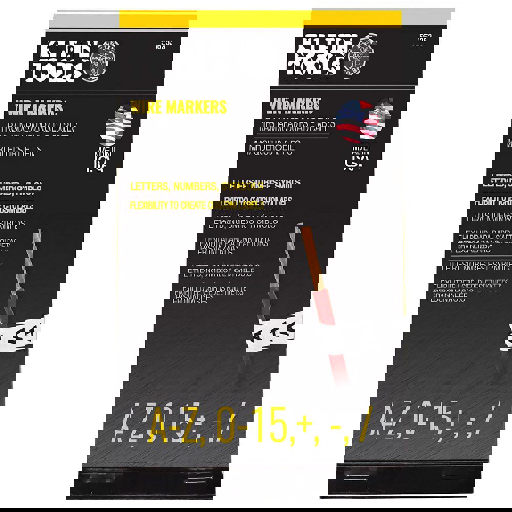 Wire Marker Books & Pens; Book Type: Alphanumeric; Numeric ; Included Characters: 0-15; A-Z ; Marker Attachment Style: Self-Adhesive ; Label Length: 0.2in ; Number Of Labels: 0-15