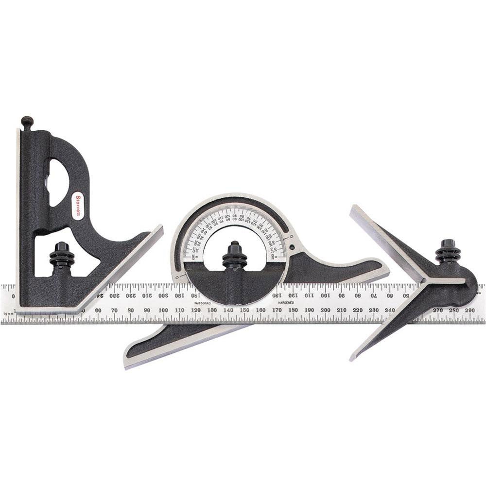 4 Piece, 300mm Combination Square Set