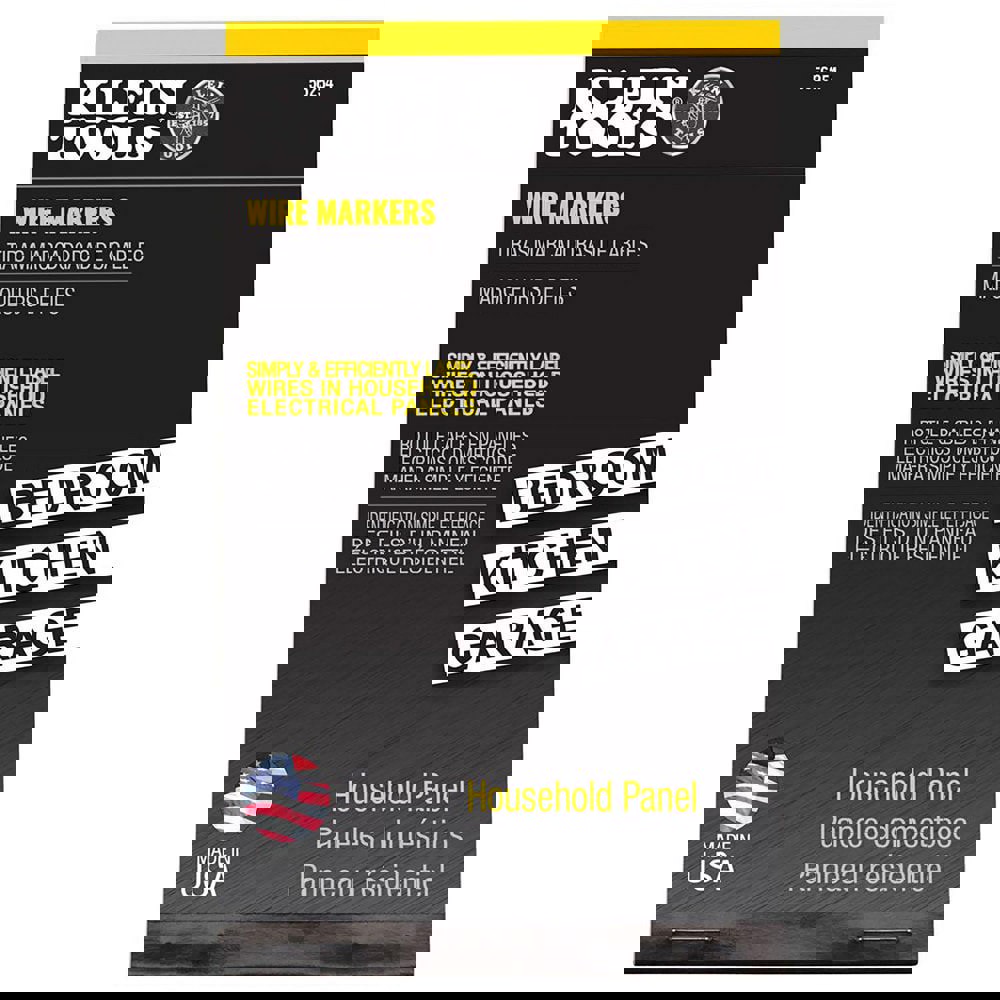 Wire Marker Books & Pens; Book Type: Electrical ; Included Characters: MAIN ; Marker Attachment Style: Self-Adhesive ; Label Length: 0.2in ; Number Of Labels: 10