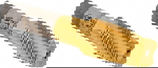 1/8-27 NPT, 15&deg; Helix, 4 Flutes, 2-1/2 - 3-1/2 Chamfer, TiN Finish, High Speed Steel, Spiral Flute Pipe Tap