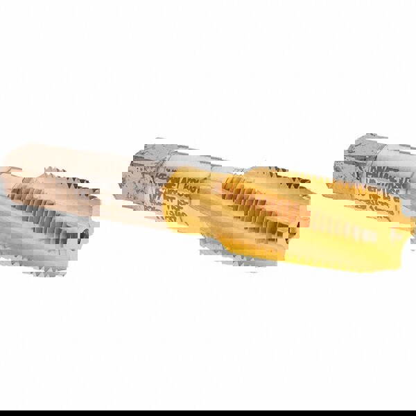 1/8-27 NPTF, 15&deg; Helix, 4 Flutes, 2-1/2 - 3-1/2 Chamfer, TiN Finish, High Speed Steel, Spiral Flute Pipe Tap