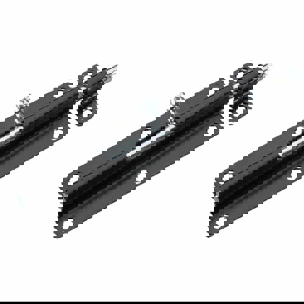 Slide Bolts; Bolt Type: Barrel Bolt ; Length (Inch): 6 in ; Material: Steel ; Finish: Black