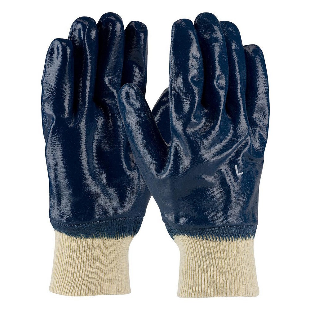 Work Gloves: PiP 56-3152, Size Large, Nitrile-Coated Jersey, General Purpose