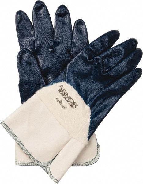 Work Gloves: PRO-SAFE Size X-Large, Nitrile-Coated Cotton, General Purpose