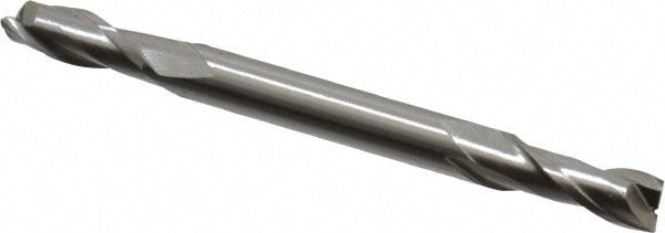 Square End Mill: 3/16'' Dia, 1/2'' LOC, 3/16'' Shank Dia, 2-1/4'' OAL, 2 Flutes, Cobalt