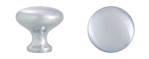 MUSHROOM KNOB 11/4 ZINC SC 5 PK