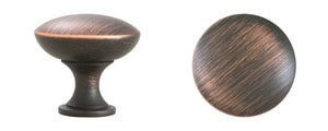 MUSHROOM KNOB 11/4 ZINC BRZ 5 PK
