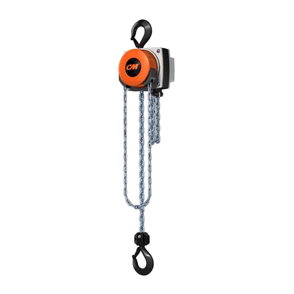 Manual Hoists-Chain, Rope & Strap; Hoist Type: Hand Chain Hoist with Overload Protection ; Lift Mechanism: Chain ; Lifting Material: Chain ; Pull Capacity: 102lb ; Maximum Lift Distance: 20ft ; Minimum Headroom: 17.165in
