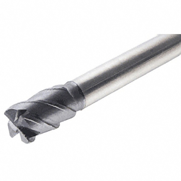 Corner Radius End Mill: 14 mm Dia, 21 mm LOC, 1 mm Radius, 4 Flutes, Solid Carbide