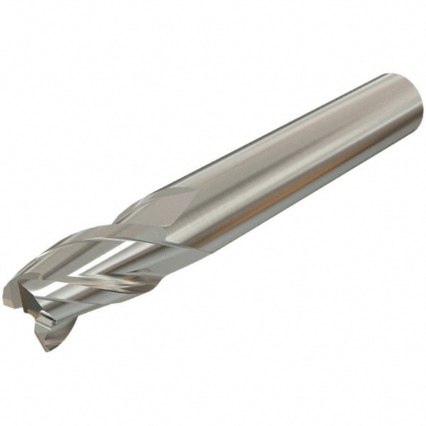 Square End Mill: 0.0787'' Dia, 0.1575'' LOC, 3 Flutes, Solid Carbide
