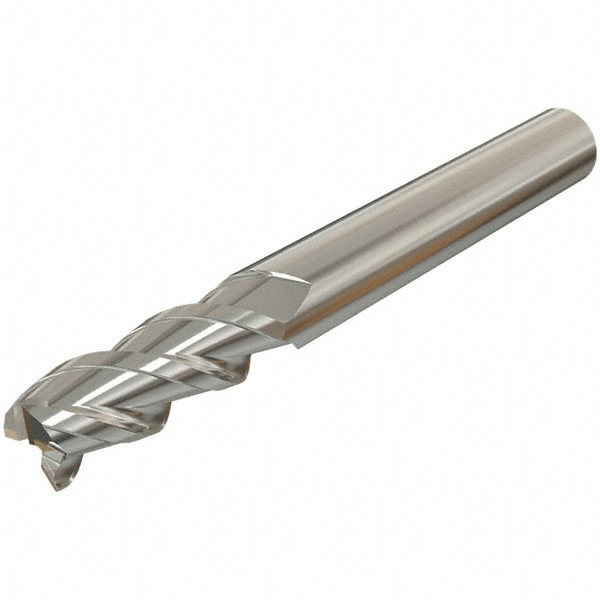 Square End Mill: 0.1181'' Dia, 0.315'' LOC, 3 Flutes, Solid Carbide