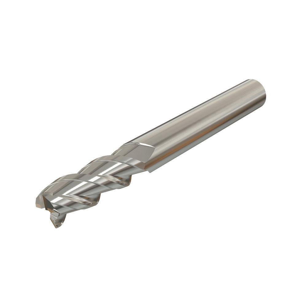 Square End Mill: 0.1969'' Dia, 0.2362'' LOC, 3 Flutes, Solid Carbide