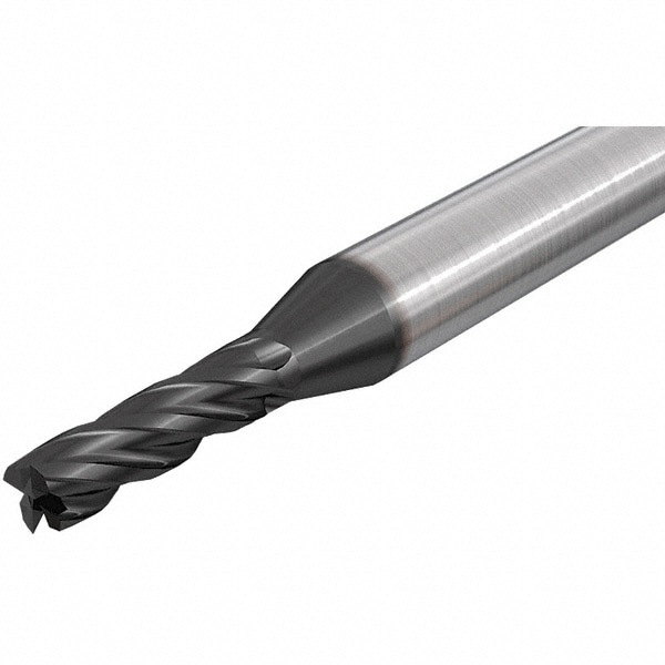 Square End Mill: 0.0984'' Dia, 0.315'' LOC, 4 Flutes, Solid Carbide