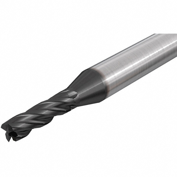 Square End Mill: 0.1181'' Dia, 0.315'' LOC, 4 Flutes, Solid Carbide