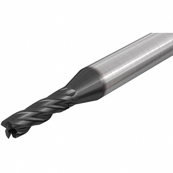 Square End Mill: 0.1969'' Dia, 0.5118'' LOC, 4 Flutes, Solid Carbide