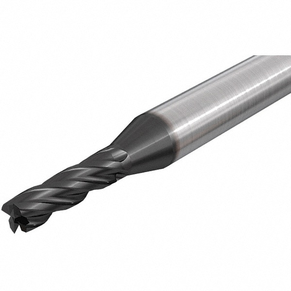 Square End Mill: 0.5512'' Dia, 1.0236'' LOC, 4 Flutes, Solid Carbide