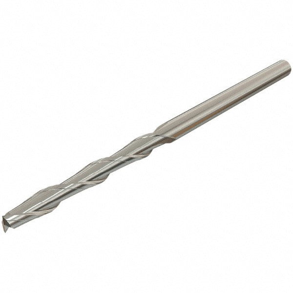 Square End Mill: 0.5512'' Dia, 2.5591'' LOC, 2 Flutes, Solid Carbide