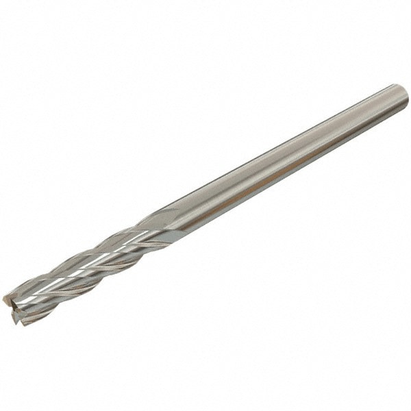 Square End Mill: 0.5512'' Dia, 0.9843'' LOC, 4 Flutes, Solid Carbide