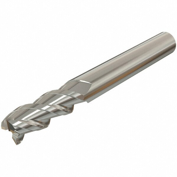 Square End Mill: 0.2362'' Dia, 0.5118'' LOC, 3 Flutes, Solid Carbide