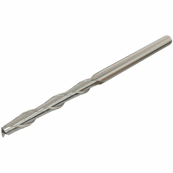 Square End Mill: 0.3937'' Dia, 2.3622'' LOC, 2 Flutes, Solid Carbide