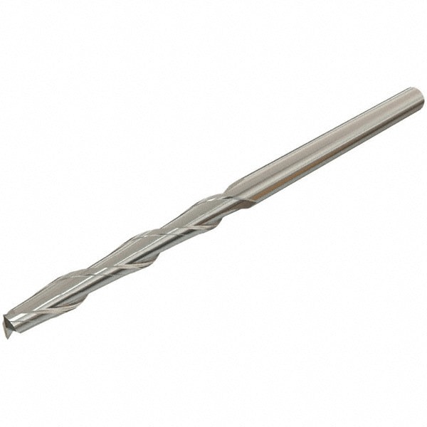 Square End Mill: 0.4724'' Dia, 2.9528'' LOC, 2 Flutes, Solid Carbide