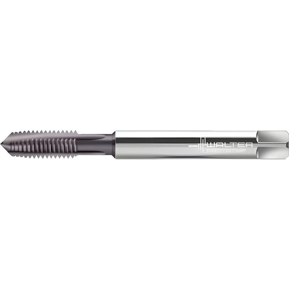 Spiral Point Tap: M3.5x0.6 Metric, 3 Flutes, Plug Chamfer, 6H Class of Fit, High-Speed Steel-E-PM, AlCrN Coated
