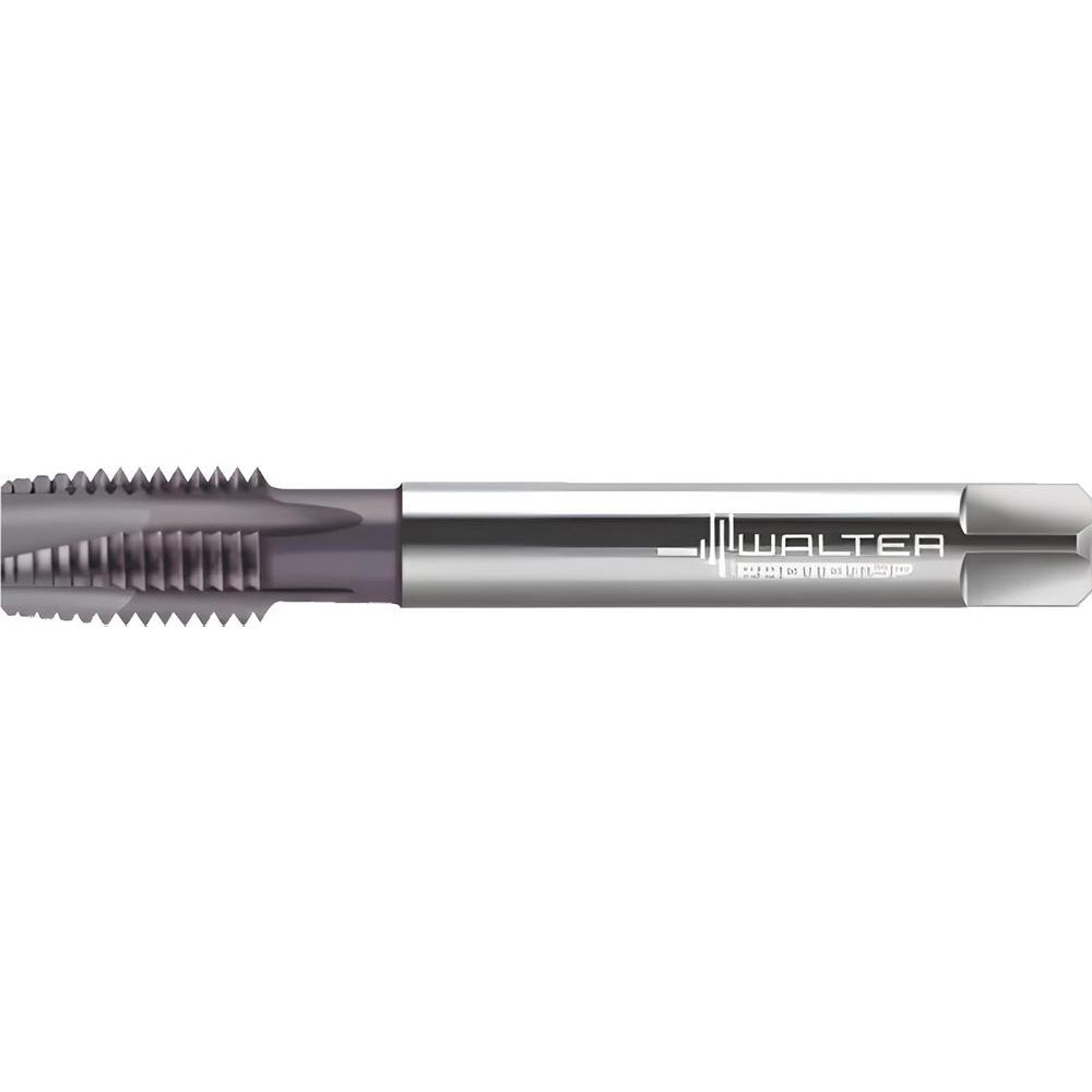 Spiral Point Tap: M16x2 Metric, 4 Flutes, Plug Chamfer, 6H Class of Fit, High-Speed Steel-E-PM, AlCrN Coated