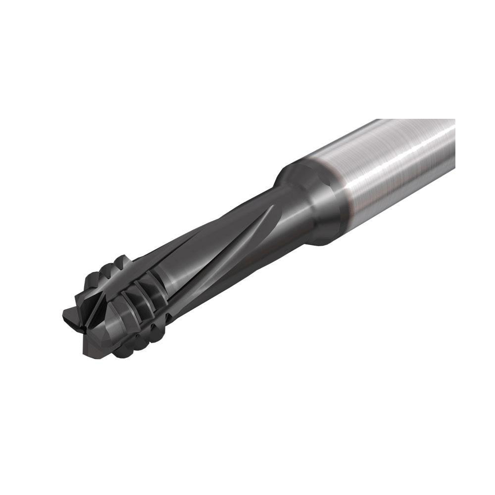 Helical Flute Thread Mill: Internal, 4 Flute, Solid Carbide