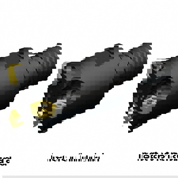 Indexable High-Feed End Mill: 18 mm Modular Shank