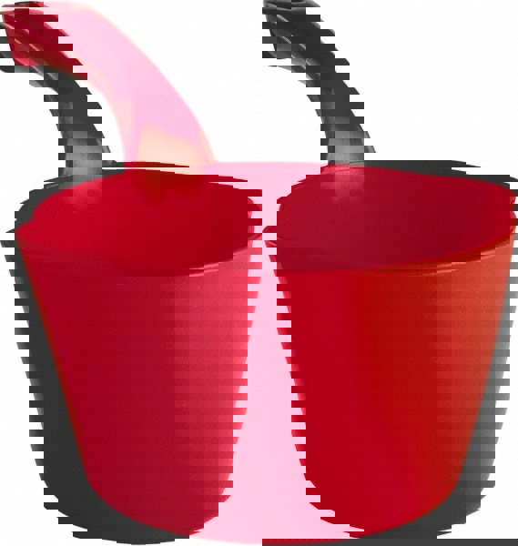 32 oz Red Polypropylene Round Bottom Scoop